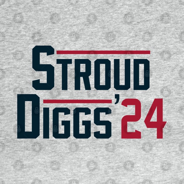 Stroud & Diggs 2024 Houston design by FanSwagUnltd